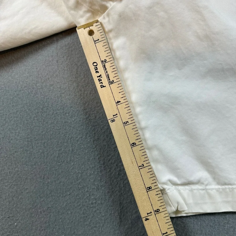 Banana Republic Mens City Short 15 White Cotton Chino Shorts 33 438488-02